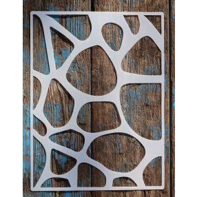   textúra mintás festő sablon,  21x30cm-es műanyag DIY stencil