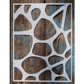   textúra mintás festő sablon,  21x30cm-es műanyag DIY stencil