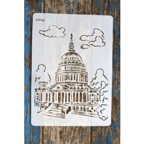 Capitolium épülete  DIY sablon műanyag  festő stencil