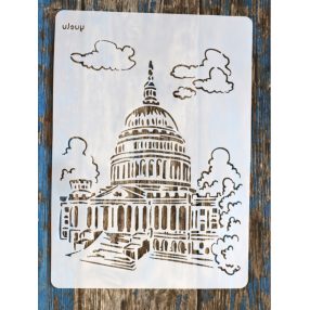 Capitolium épülete  DIY sablon műanyag  festő stencil