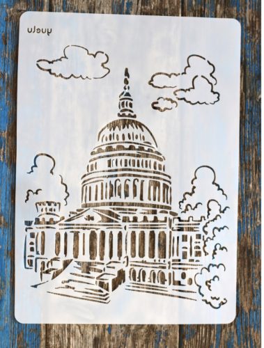 Capitolium épülete  DIY sablon műanyag  festő stencil