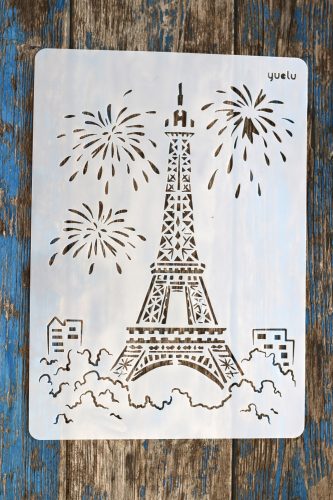 Eiffel torony, épület  sablon , stencil