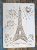 Eiffel torony, épület műanyag sablon  festő DIY  stencil