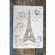 Eiffel torony, épület  sablon , stencil