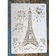 Eiffel torony, épület műanyag sablon  festő DIY  stencil