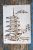 Japán Pagoda, épület műanyag  sablon , 21x30cm-es DIY  stencil
