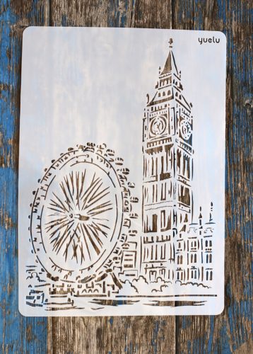 Big Ben, épület  sablon , stencil