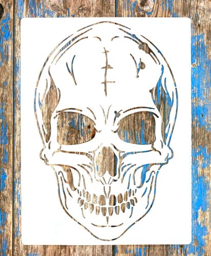 koponya 2 sablon , stencil 