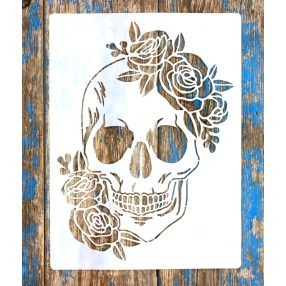 koponya 3 sablon , stencil 