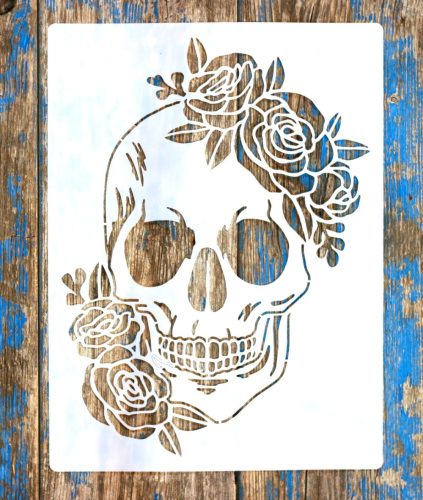 koponya 3 sablon , stencil 