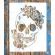 koponya 3 sablon , stencil 