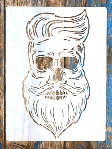 koponya DIY sablon A4 21x30cm  festő stencil