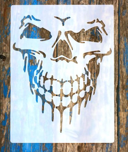 koponya 6 sablon , stencil 