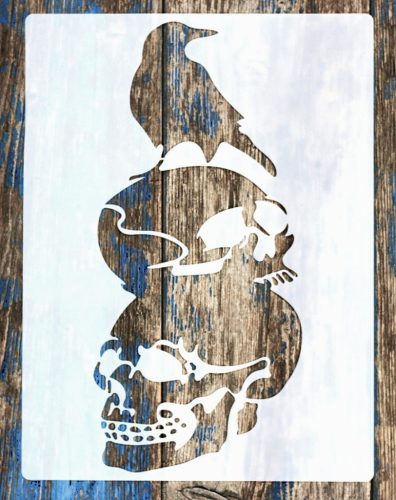 koponya 7 sablon , A4 21x30cm stencil