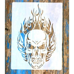 koponya 8 sablon , stencil A4 21x30cm stencil