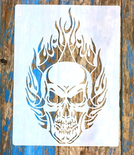 koponya 8 sablon , stencil A4 21x30cm stencil