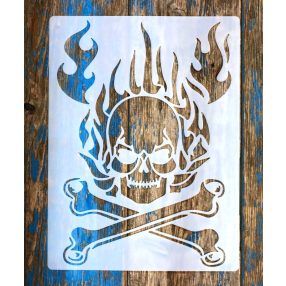 koponya 13 sablon , stencil 