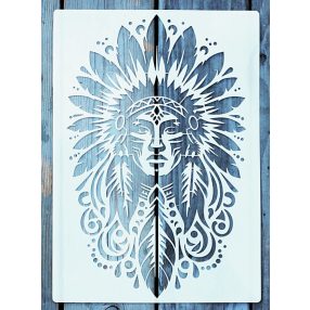 Indián sablon , stencil 