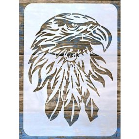 Sas fej A4 21x30cm-es festő stencil  múanyag DIY sablon