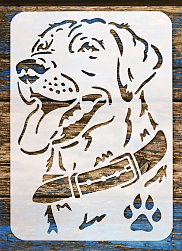  Vizsla kutya fej A4 21x30cm  stencil sablon