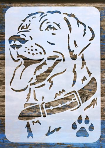  Vizsla kutya fej A4 21x30cm  stencil sablon