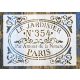 Paris vintage műanyag sablon A4 21x30cm stencil
