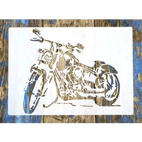  vintage motor műanyag sablon   A4 21x30cm festő  stencil