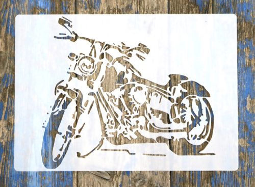  vintage motor műanyag sablon   A4 21x30cm festő  stencil