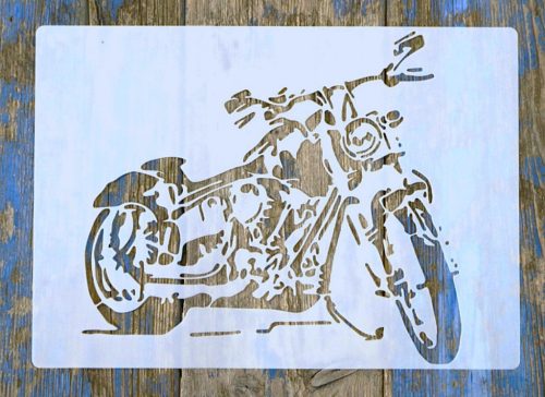  vintage motor műanyag sablon   A4 21x30cm festő  stencil
