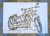 vintage motor műanyag sablon   A4 21x30cm festő  stencil