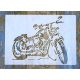  vintage motor műanyag sablon   A4 21x30cm festő  stencil