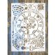  Steampunk fogaskerék óra  műanyag festő sablonA4 21x30cm-es  stencil
