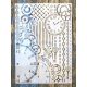  Steampunk fogaskerék  óra műanyag sablon   A4 21x30cm festő  stencil