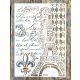vintage eiffel torony  műanyag sablon   A4 21x30cm stencil