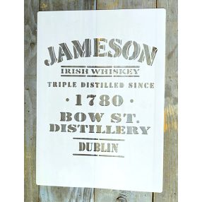 Jameson Whiskey feliratú műanyag sablon A4 21x30cm stencil