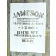 Jameson Whiskey feliratú műanyag sablon A4 21x30cm stencil