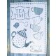 TEA time feliratú  műanyag sablon   A4 21x30cm stencil