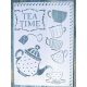TEA time feliratú  műanyag sablon   A4 21x30cm stencil