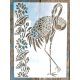 Flamingó mintás műanyag sablon A4 21x30cm  DIY madár stencil