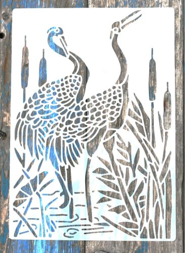 Flamingó mintás  műanyag sablon A4 21x30cm   madár festő stencil