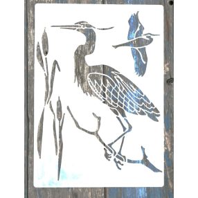   Daru mintás  műanyag sablon A4 21x30cm  DIY madár festő stencil