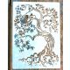 Fa mintás  műanyag festő sablon    21x30cm  DIY stencil