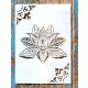 Lótuszvirág  mintás  műanyag sablon A4 21x30cm DIY stencil