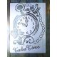 Óra, idő témájú vintage A4 méretű  műanyag sablon 21x30cm  DIY stencil