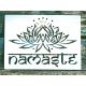 Namaste feliratú keleti A4 méretű műanyag rétegző  sablon 21x30cm  DIY stencil