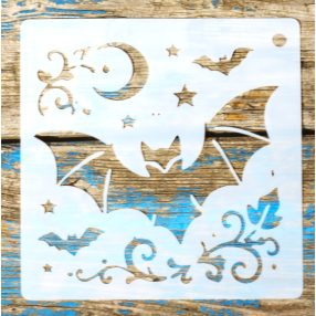 halloween mintás  festő sablon műanyag DIY stencil 