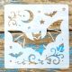 halloween mintás  festő sablon műanyag DIY stencil 