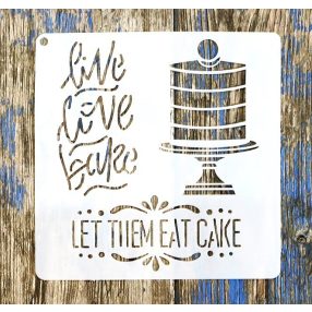   Cake  mintás15x15-cm rétegző festő műanyag sablon DIY stencil csempére, bútorra 
