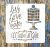Cake  mintás15x15-cm festő műanyag sablon DIY stencil csempére, bútorra 