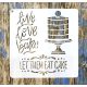 Cake  mintás15x15-cm festő műanyag sablon DIY stencil csempére, bútorra 
